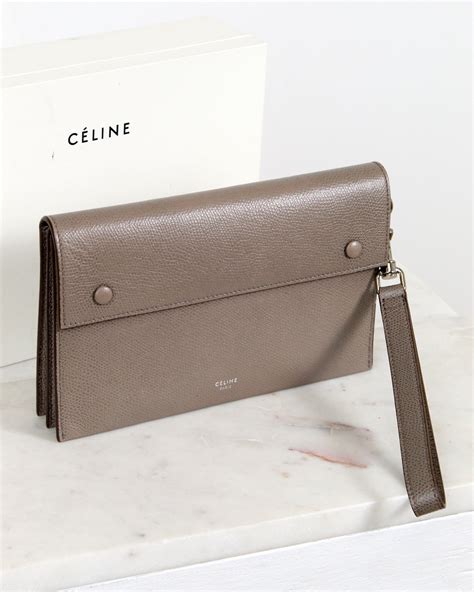 celine wristlet pouch